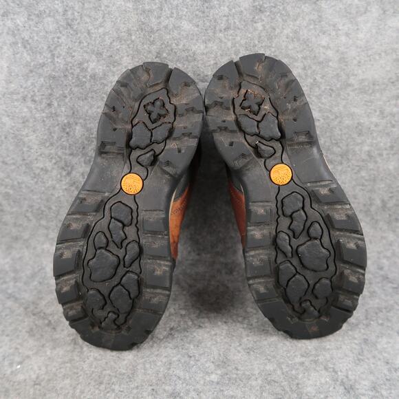 Timberland Shoes Kids 2.5 Hiking Boots Outdoor Leather Ankle Lace Up Brown Black - Picture 11 of 14